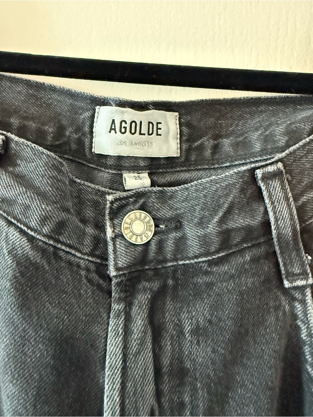 Agolde Washed Black High-Rise Jeans - Picture 4 of 4